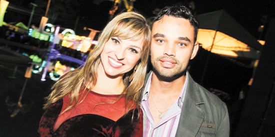 Aline Sene e Michel Maia em evento na semana passada